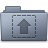 Upload Folder Graphite Icon